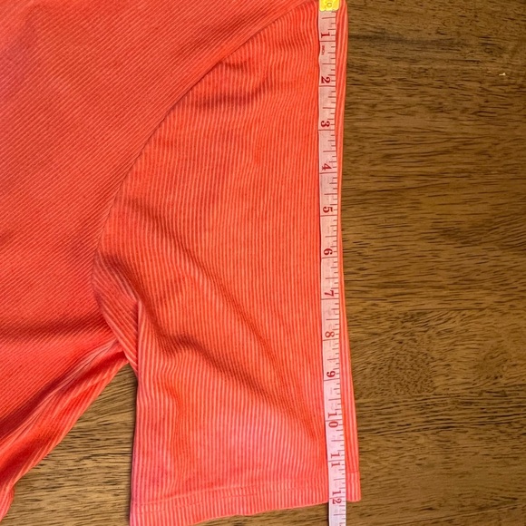 Easel Oversized Ribbed V-Neck T-shirt Sundress- Pink and Orange- Size S - Picture 12 of 12